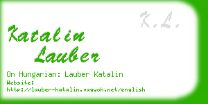 katalin lauber business card